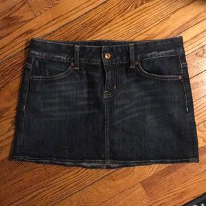 Denim mini skirt